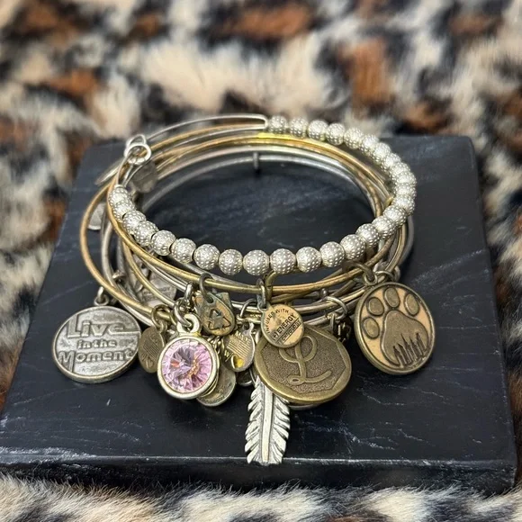 Alex & Ani Charm Bracelets Lot of 8 - 2012 2013 2015 - Picture 2 of 16